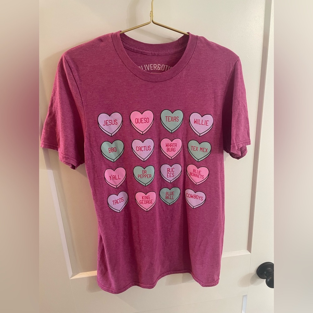 Texas Heart Graphic T-Shirt - Pink